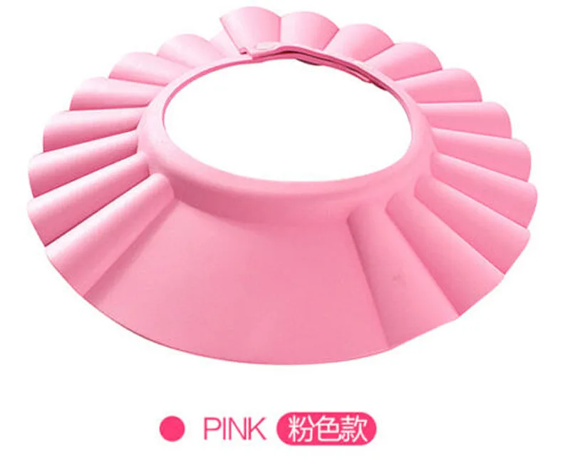 Baby Shower Cap Children Safe Bath Bathing Shampoo Caps Wash Hair Adjustable Elastic Shield for Kids Protective Bath Accessories