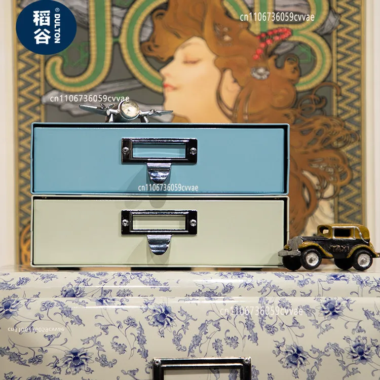 Metal Countertop Drawers, Stationery and Cosmetics Storage Boxes, Small Storage Boxes