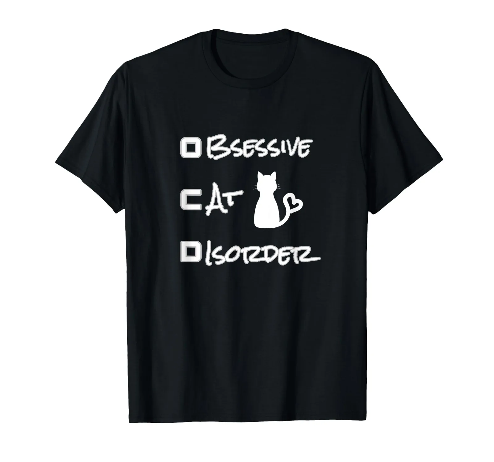 Funny Obsessive Cat Disorder OCD Cat Lover Men's Unisex T-Shirt Size S-5XL