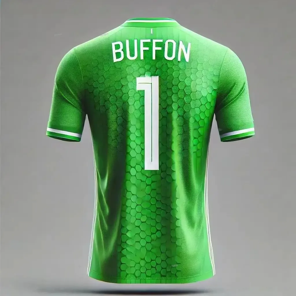 New Italian Football Jersey Buffon Men S Football Training Top Breathable Short Sleeve T Shirt with Number Jersey Trendy Jersey