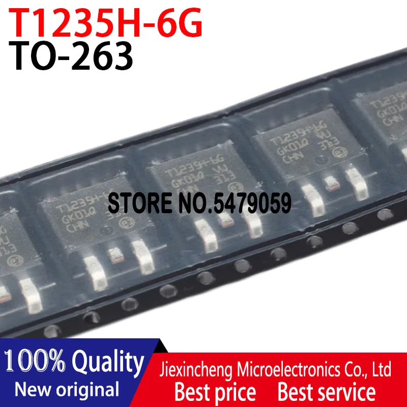 10PCS/LOT T1235-600G T1235-6G T1235 TO-263 Thyristor  New original