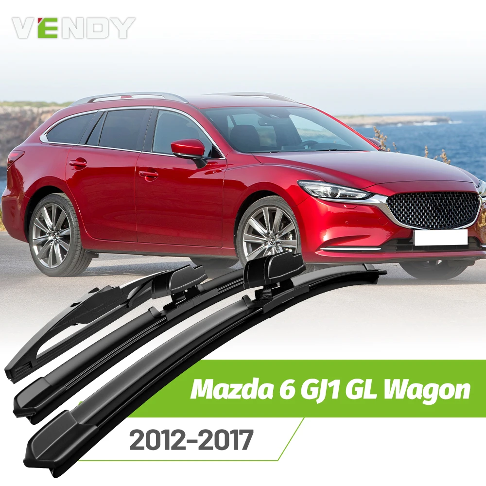 

Front & Rear Wiper Blades Set For Mazda Mazda 6 GJ1 GL Wagon MK3 2012-2017 Windshield Windscreen Window Rain Brushes 24"+18"+12"