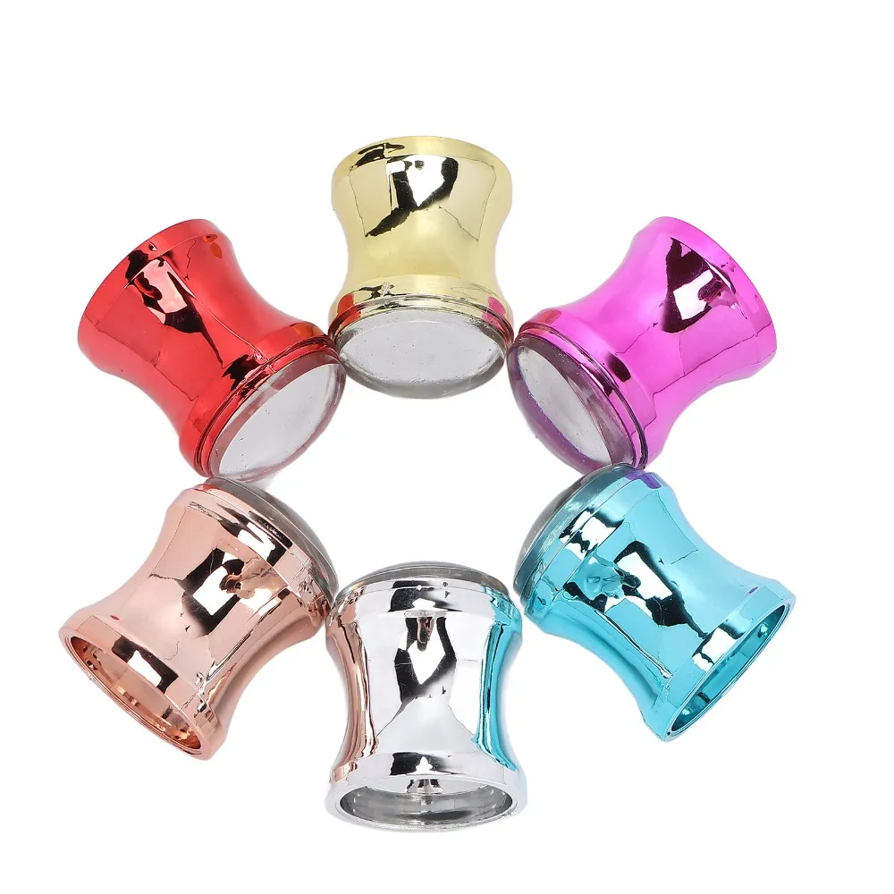 

6pcs Transparent Nail Art Stamper Silicone DIY Nail Decoration Manicure Stamper Professional Stamping 6 Colors Stamping Tool Set