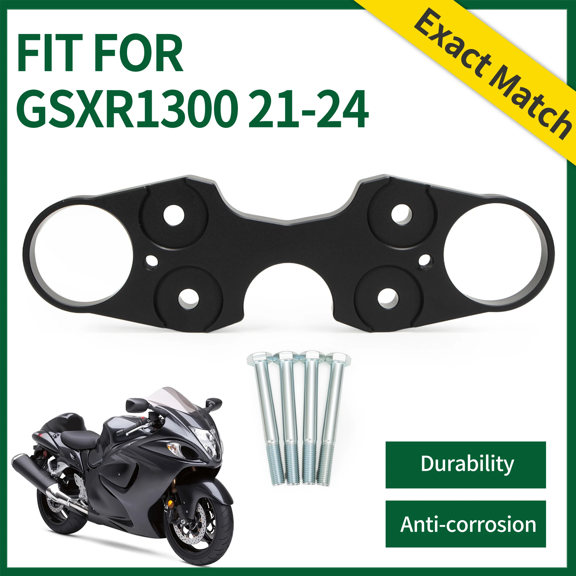 

Fit For 2021 - 2024 Suzuki GSX1300R Hayabusa Upper Triple Tree Front End Upper Top Clamp Fork Bracket GSXR1300 GSXR 1300 2022 23