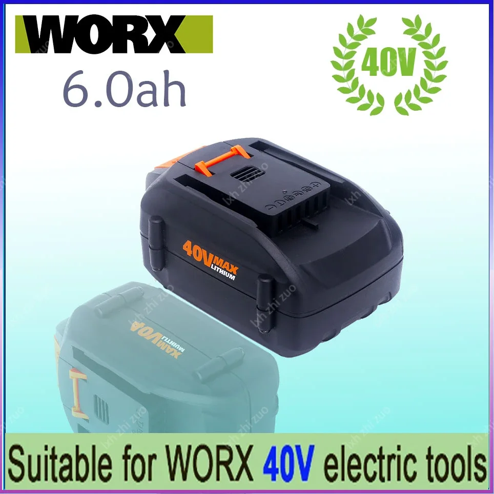 

WORX 100% original brand new replaceable WORX 40V 3000mah/5000mah/6000mah lithium-ion battery tool battery WA3580