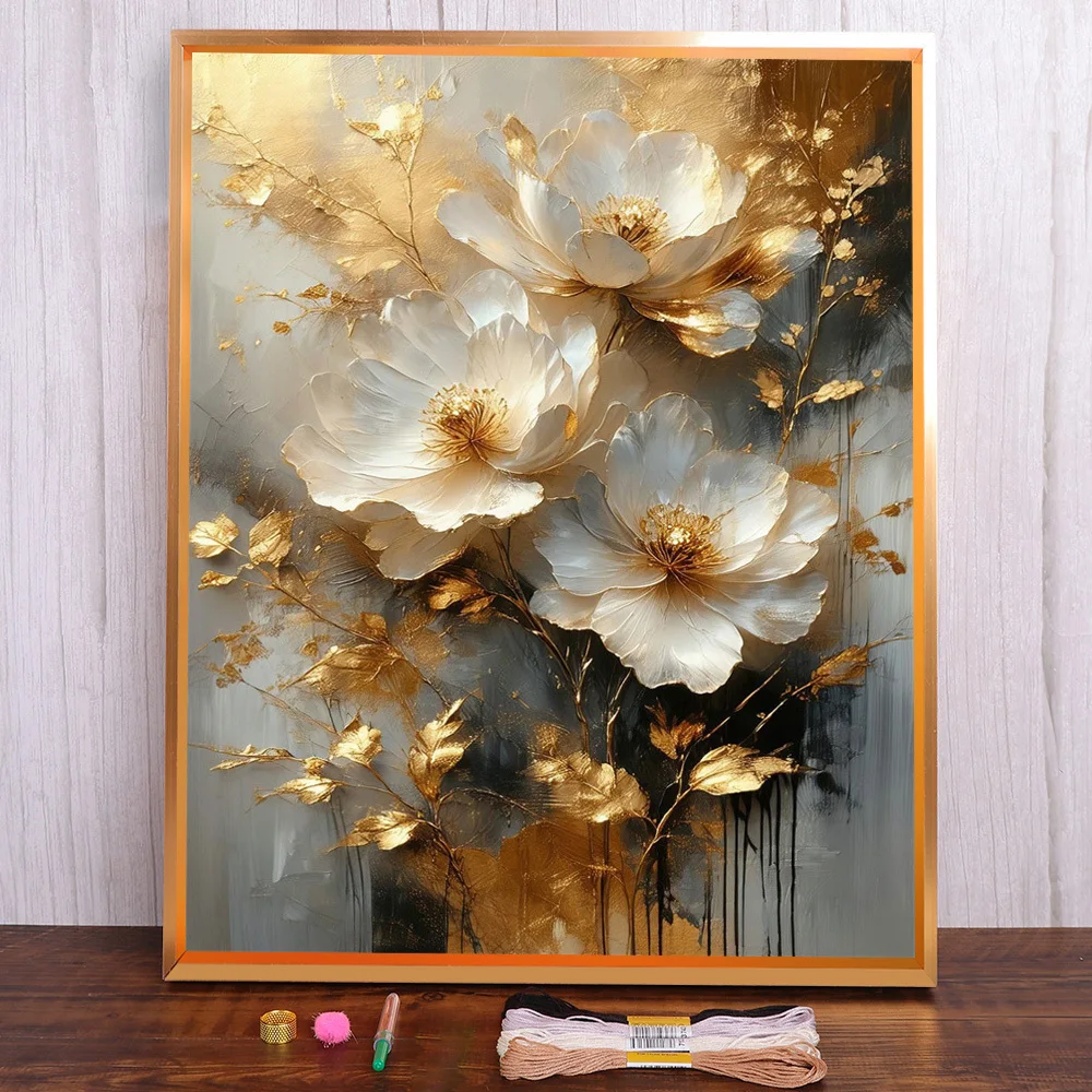 

Scenery Flower Printed 11CT Cross Stitch Embroidery Patterns DMC Threads Handiwork Craft Hobby Needlework Floss Promotions Gift