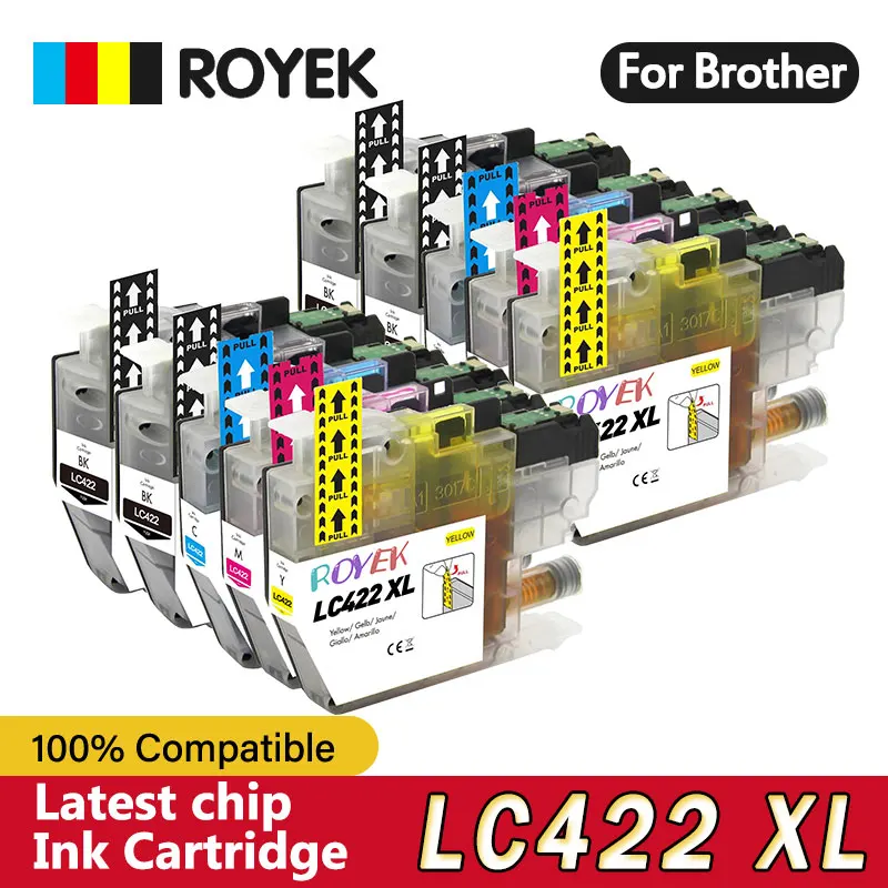 

ROYEK LC422XL LC422 XL 422 Compatible Ink Cartridge For Brother MFC-J5340DW MFC-J5345DW MFC-J5740DW MFC-J6540DW J6940DW Printer