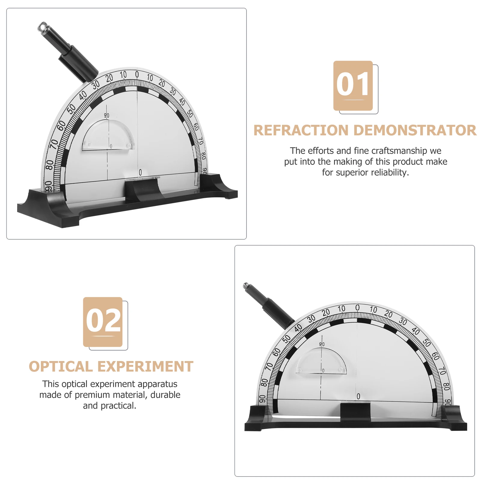 

Reflection Refraction Demonstrator Light Optics Teaching Aids Aluminum Experiment Equipment Premium Practical