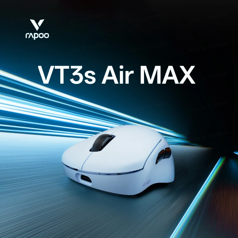 Rapoo VT3s Air MAX Wireless Gaming Mouse 39g Ultra Lightweight Dual Mode 8K Pixart 3950 Ultimate For Small Medium Hands Esports