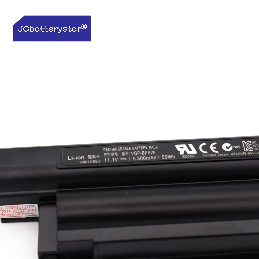Imagem -02 - Jc-nova Bateria do Portátil para Sony Vaio Bps26 Vgp-bpl26 Vgp-bps26 Vgp-bps26a Sve14a Sve15 Sve17 Vpc-ca Vpc-cb Vpc-eg Vpc-ec