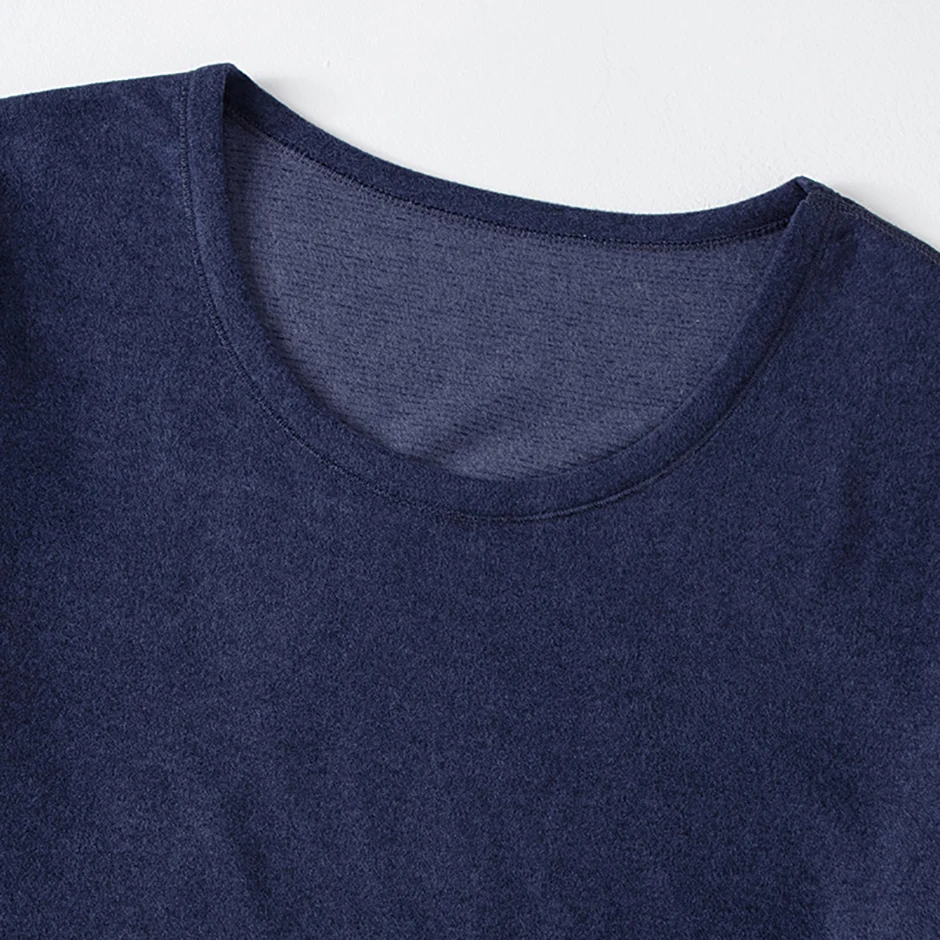 2/4 Stück Herren Einfarbig Einfache Herbst Und Winter Thermo-unterwäsche Bequeme Und Lässige Bottoming Unterwäsche Teenager Pyjama – Detail 25