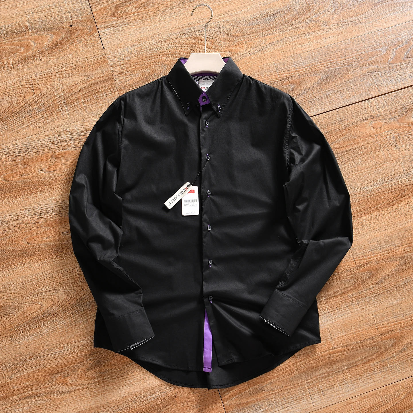 Men's Casual Long Sleeve Shirt Cotton Ammonia Blend Fashionable Spring Summer Breathable Standard Fit Button up Youth Popular
