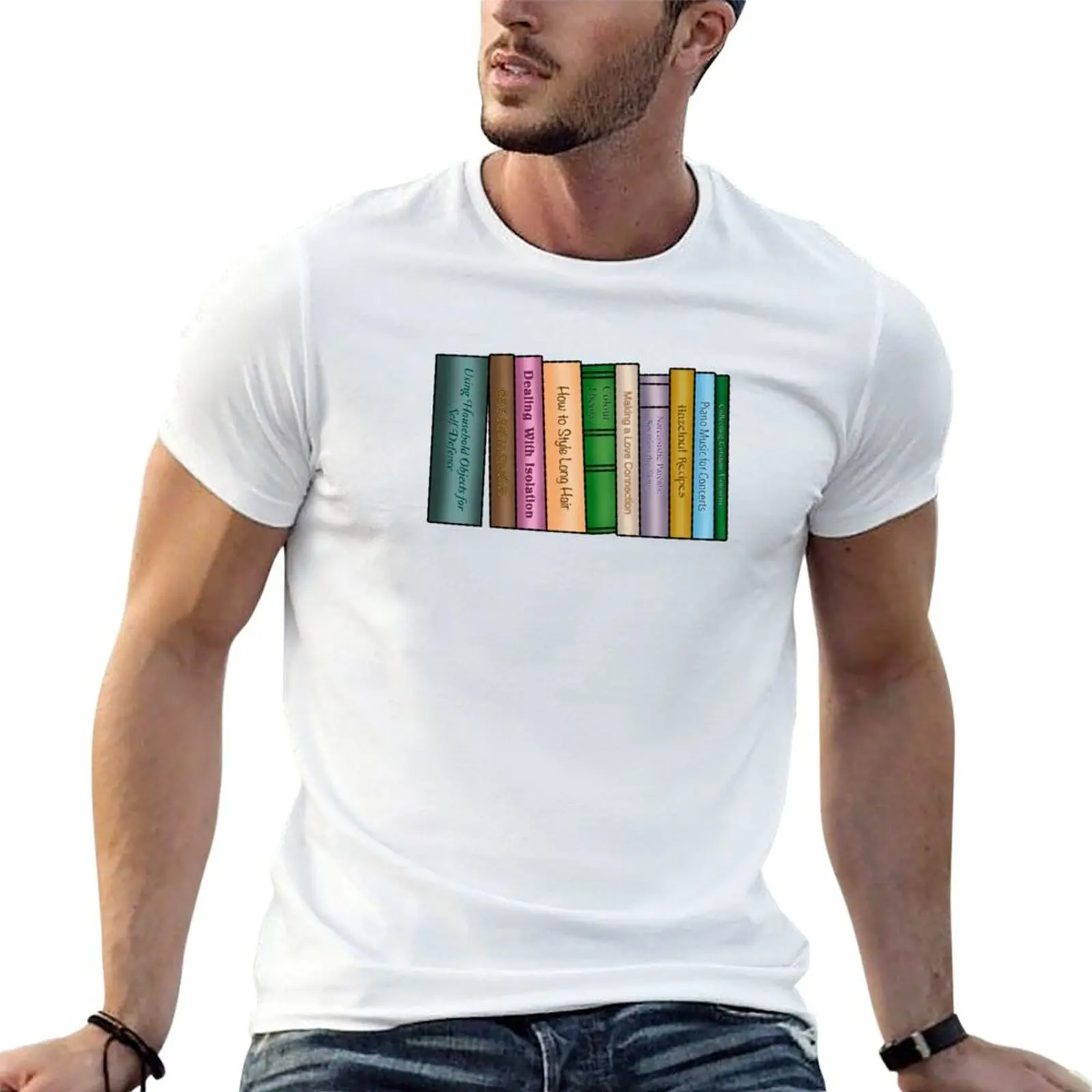 

Rapunzel’s Bookshelf T-Shirt t shirt man casual t shirts with prints T-Shirt