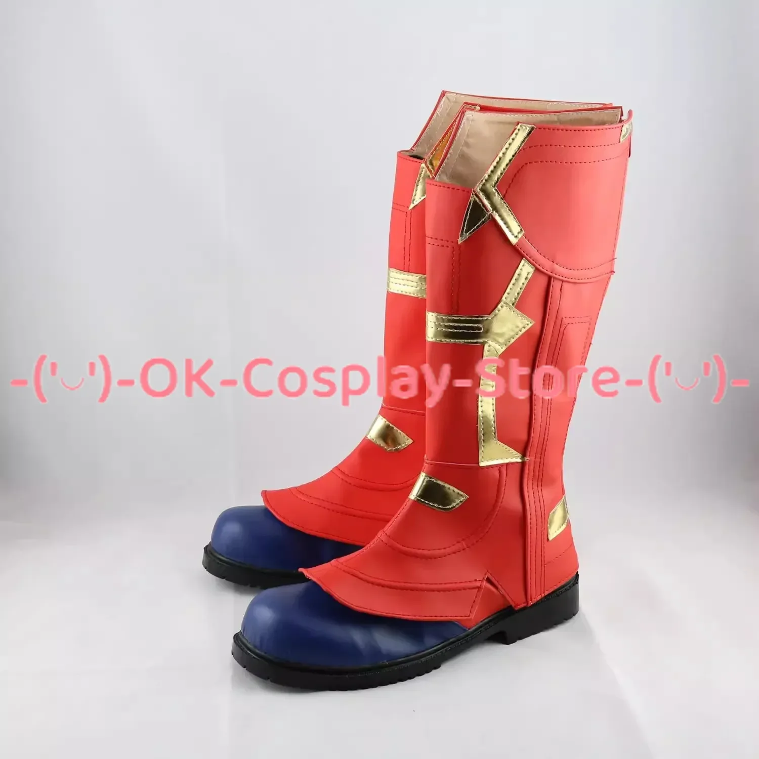 Carol Cosplay Shoes PU Leather Shoes Halloween Carnival Boots Captain Cosplay Prop Custom Made