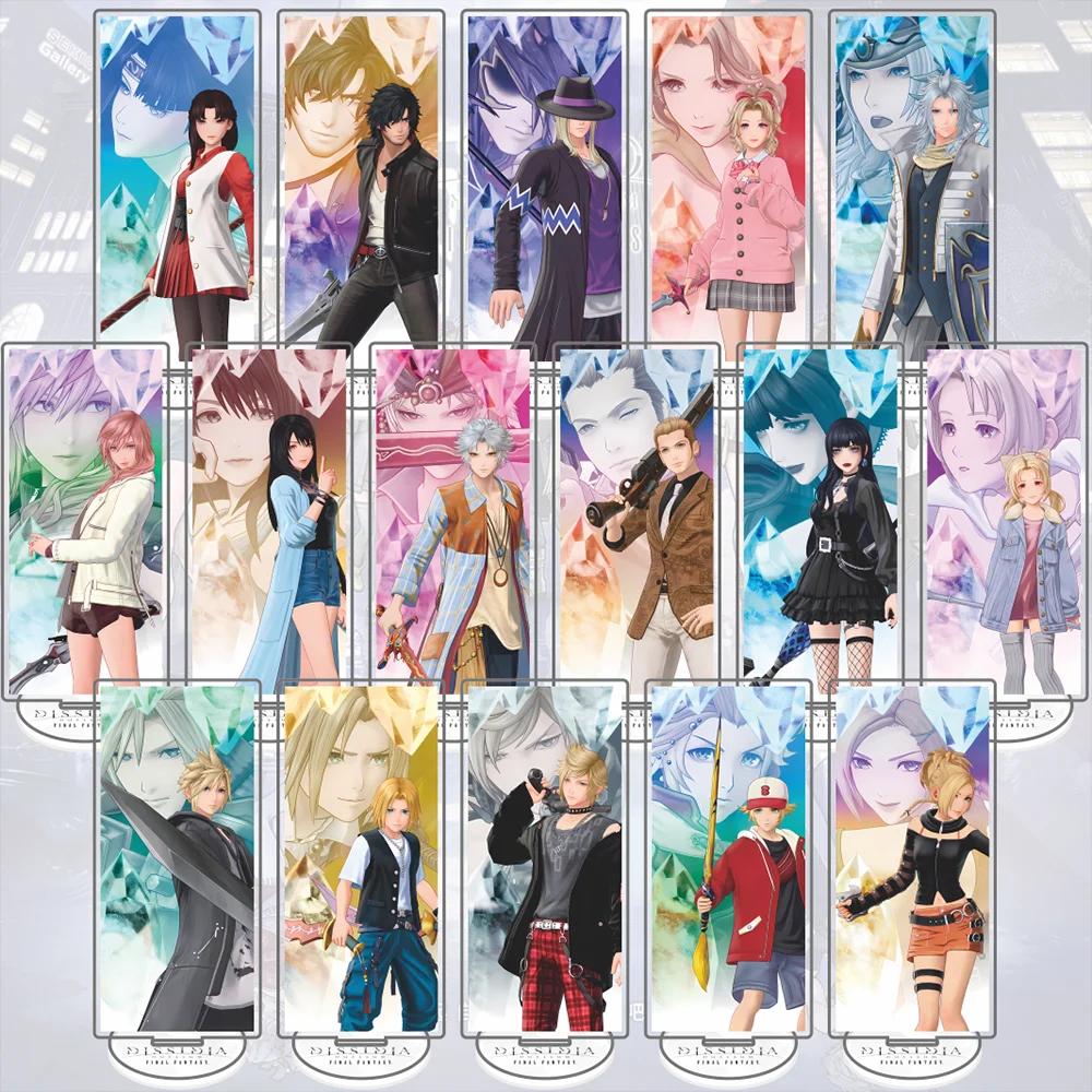 DISSIDIA DUELLUM FINAL FANTASY Acrylic Standee Cloud Strife Sephiroth Lightning Noctis Anime Game Figure Desk Decor Keychain