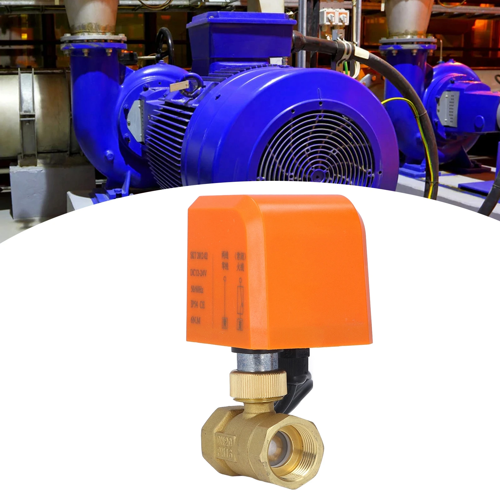 2 طريقة الكرة صمام DN20 2 طريقة 3/4in صمام كروي كهربائي عادة مغلقة 2 سلك الكرة صمام DC12 ‐ 24V صمام كروي كهربائي