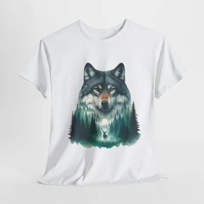 

Футболка с волком Lover Retro Deer Vintage Animal