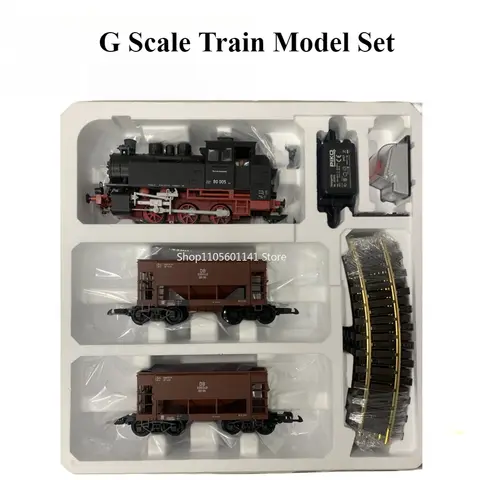 PIKO G Scale Train Model Set 37100 BR80 Steam Locomotive with Two Trucks and Track and Controller Train Model Set