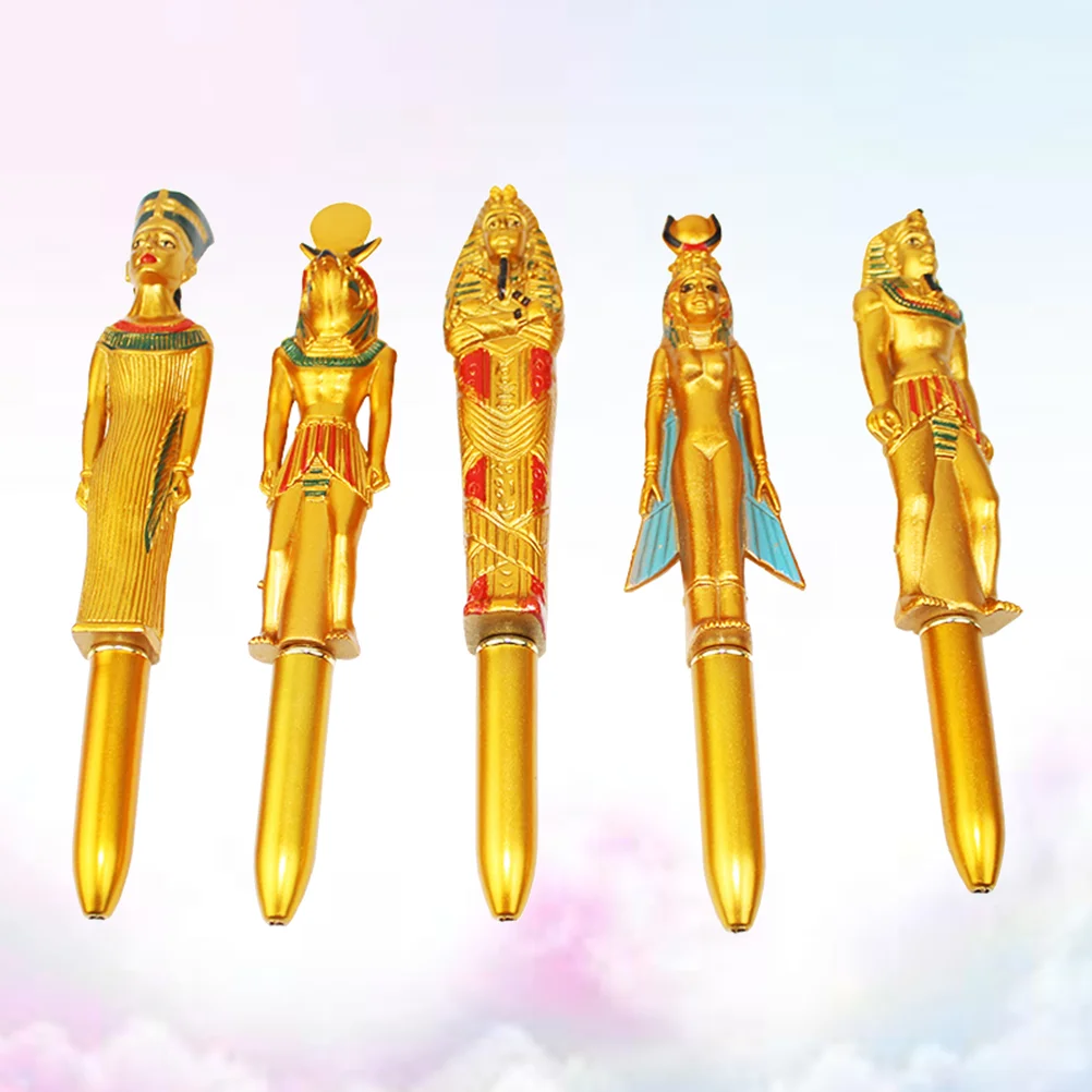 

5 Pcs Egyptian Collectibles Beautiful Ballpoint Pen Ball-point Office Cute Pens