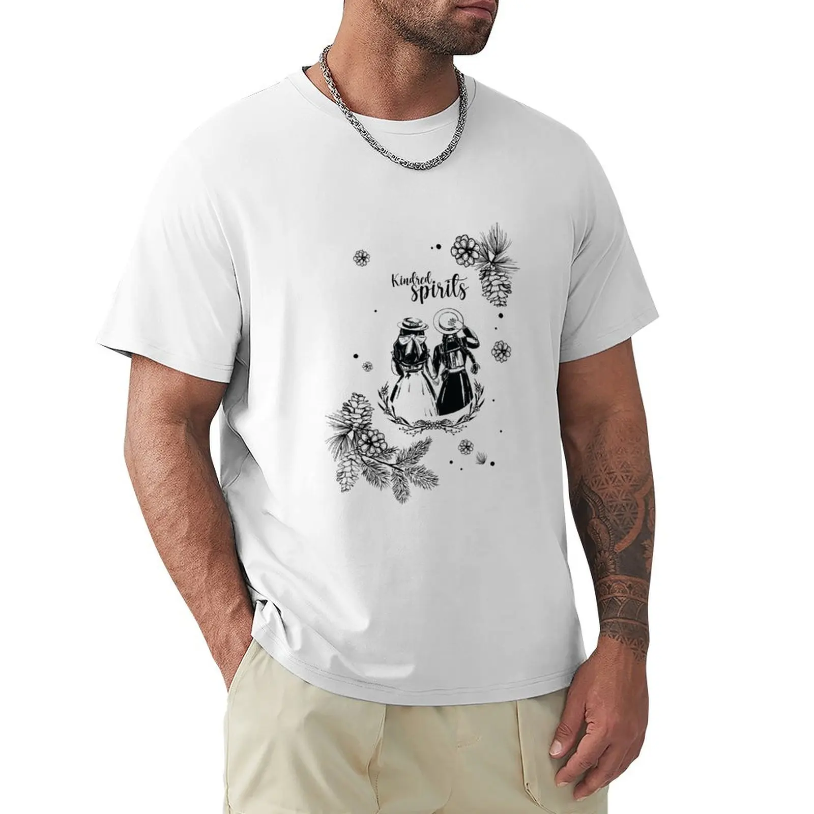 

Anne Shirley and Diana Barry - Best Friends - Kindred Spirits - Avonlea Anne with an E T-shirt kawaii clothes mens clothing