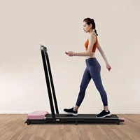 Folding Treadmills 2-in-1 Electric Walking Pad with Remote Control and LED Display, Fitness Equipment for Home, Office