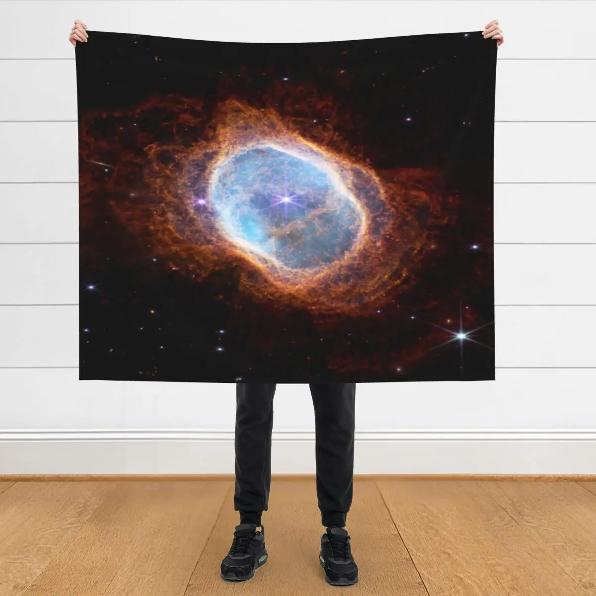 

James Webb space telescope -South ring nebula Throw Blanket Decorative Sofa Travel Nap Winter beds Blankets