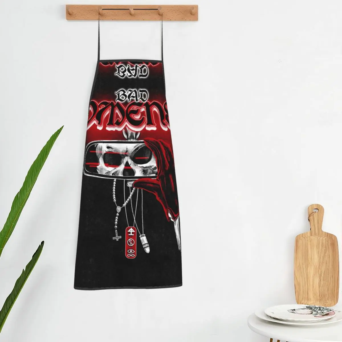 Custom Bib B-Bads Brand O-Omenes Hip Hop Gothic Aprons Men Women Unisex Adult Chef Kitchen Cooking Tablier Cuisine Gardening