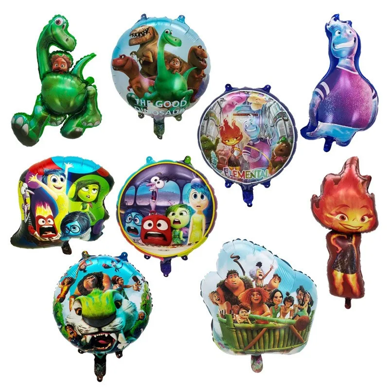 

5pcs Disney Cartoon Inside Out Aluminum Film Balloon Animation Character Happy Angry Children's Birthday Party Decoration