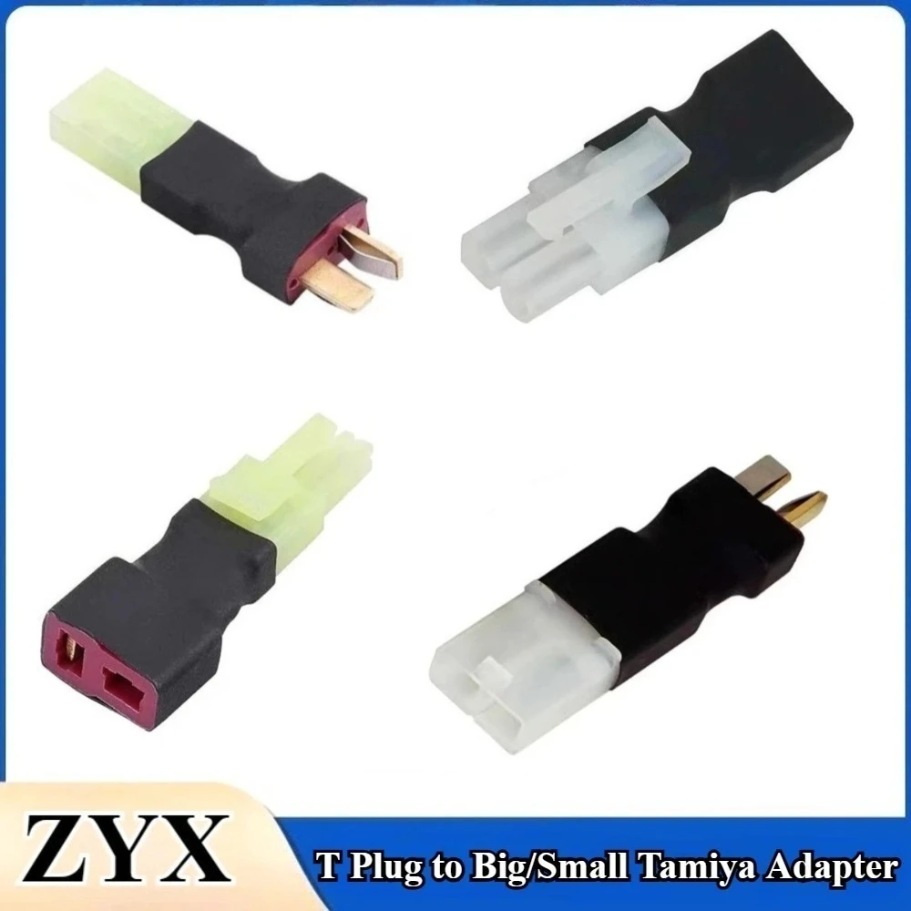5Pcs Mini Tamiya Big Tamiya Adapter Male Female to T Plug Battery Conversion Deans Connector for RC Model FPV Lipo Battery ESC