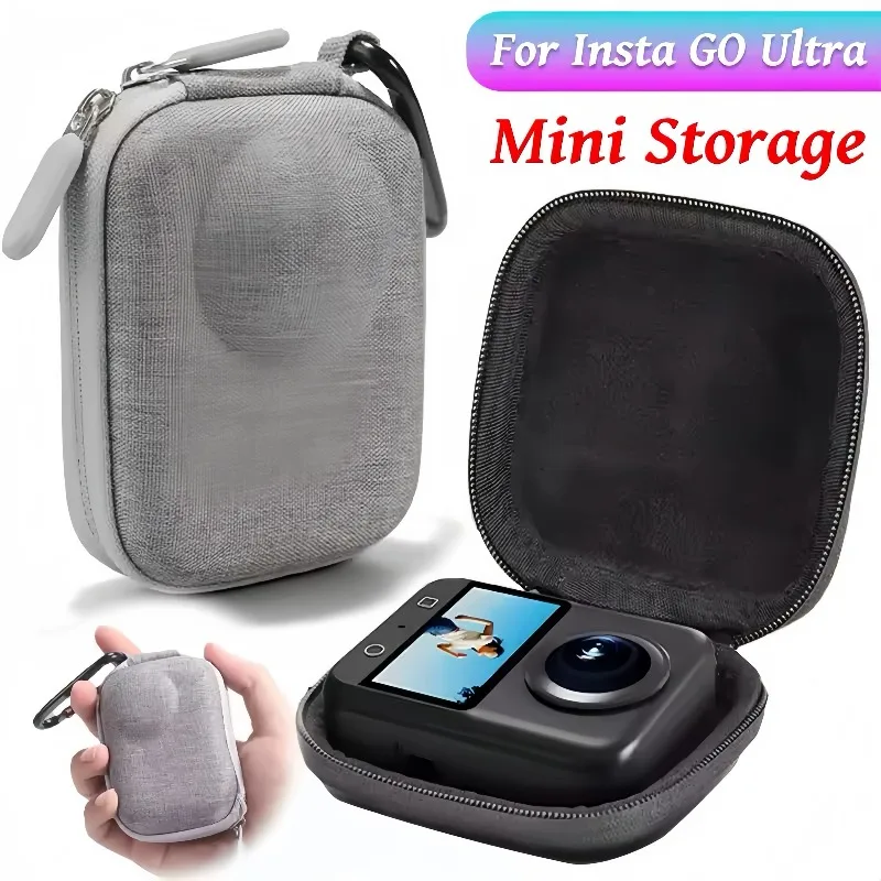 

Mini Camera Carrying Pouch for Insta360 GO Ultra Storage Box Hard EVA Shell Protective Case Dustproof Bag for GO Ultra Accessory