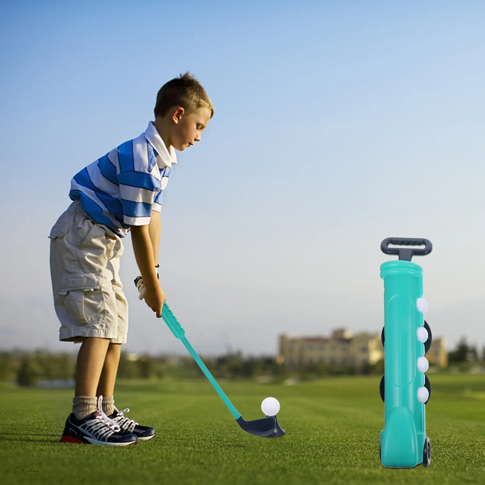 Kinderen Golf Kinderspeelgoed Ballen Clubs Sport Educatief voor Plastic Ouder-kind