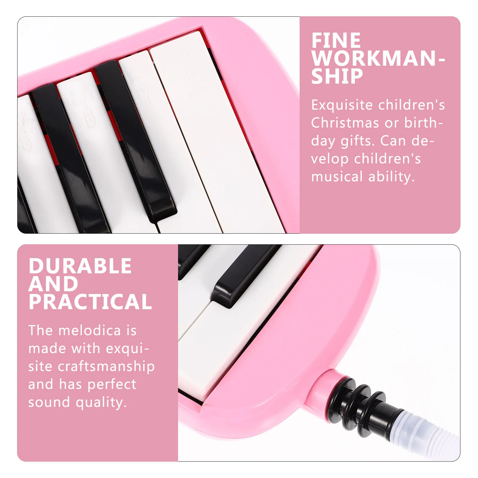 

32 Keys Melodica for Kids Adults Beginners High-Quality Durable Instrument with Short Long Mouthpieces Perfect Gift Christmas