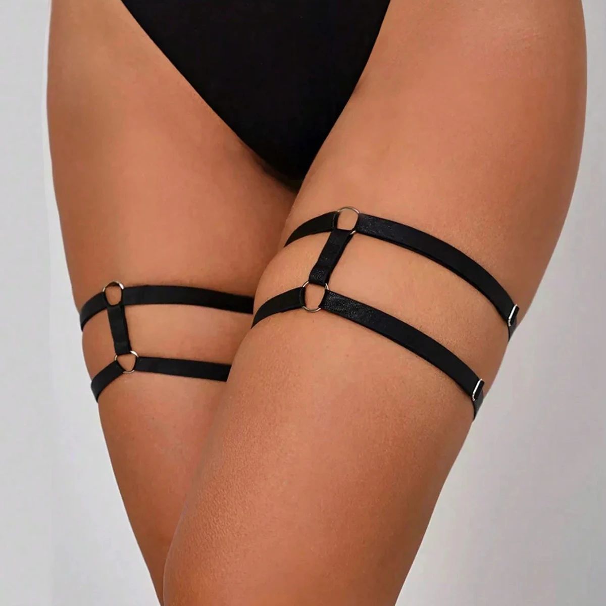 

Ladies' Elastic Adjustable Black Leg Rings JK Clothing Dress Accessories Daily Holiday Party Decorations Sexy Cute and Playful