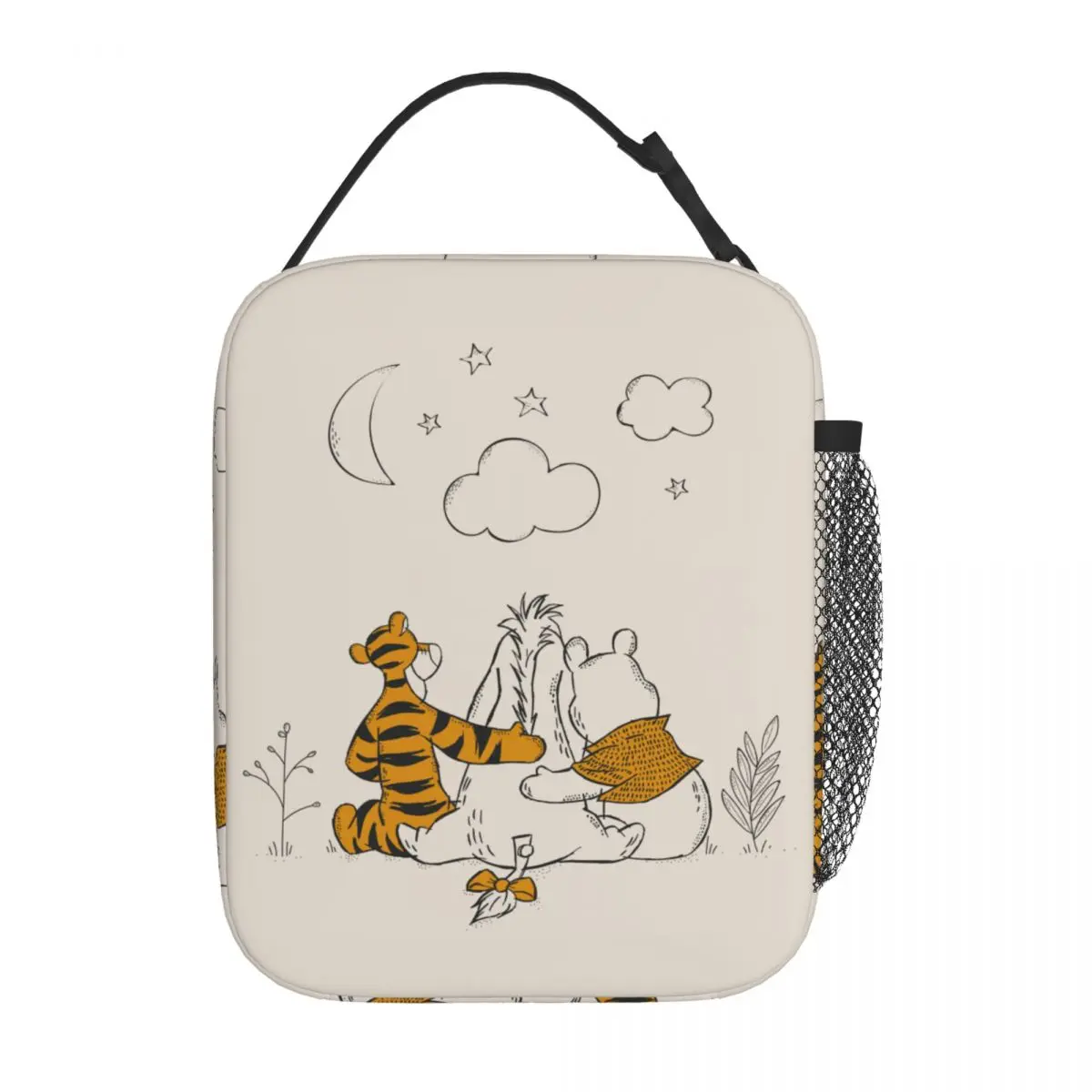 Winnie The Pooh Eeyore Tigger Insulated Lunch Bags High Capacity Meal Container Thermal Bag Lunch Box Tote College Food Bag