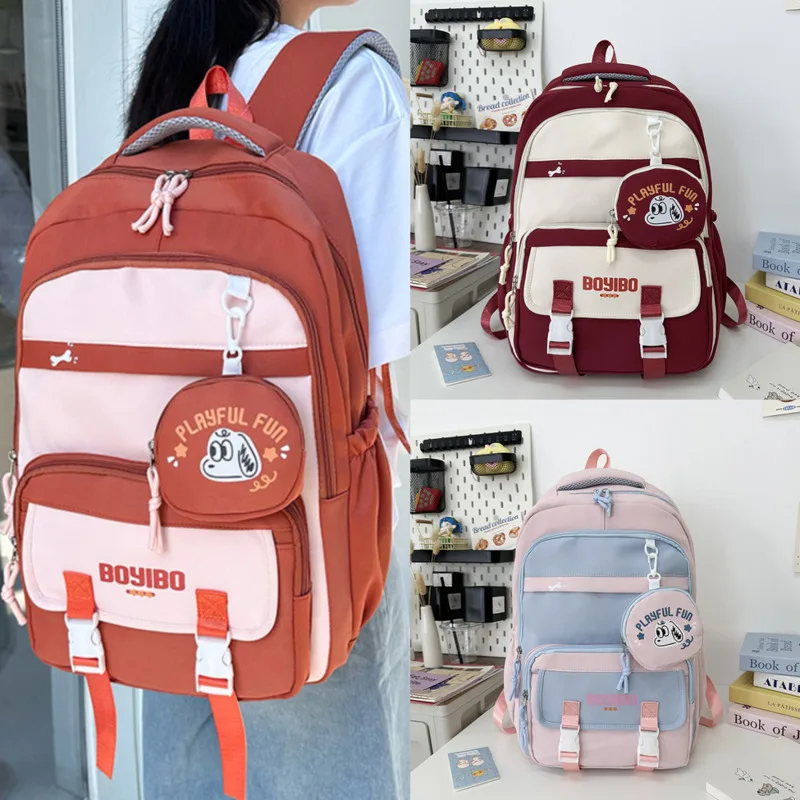 

Letter Y2K Backpacks Animal Lightweight Outdoor Sports Travel Ins High Capacity Student Air Cushion Shoulder Strap Backpacks New