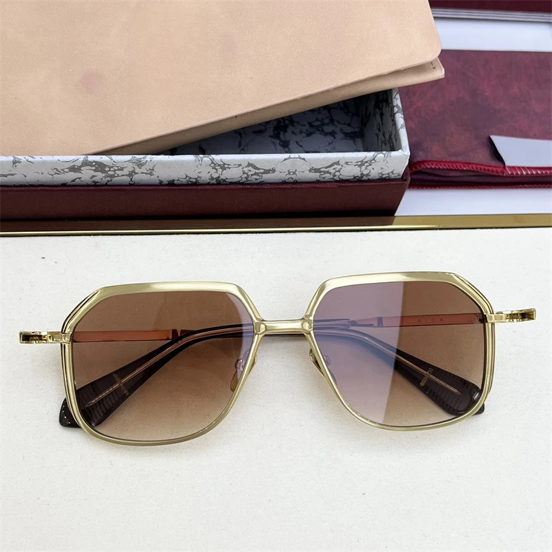 Alloy Unisex Square Metal  Men's Sunglasses AIDA  Popular Sunglasses man Stylish women's eyepieces Luxury Woman Sunglasses