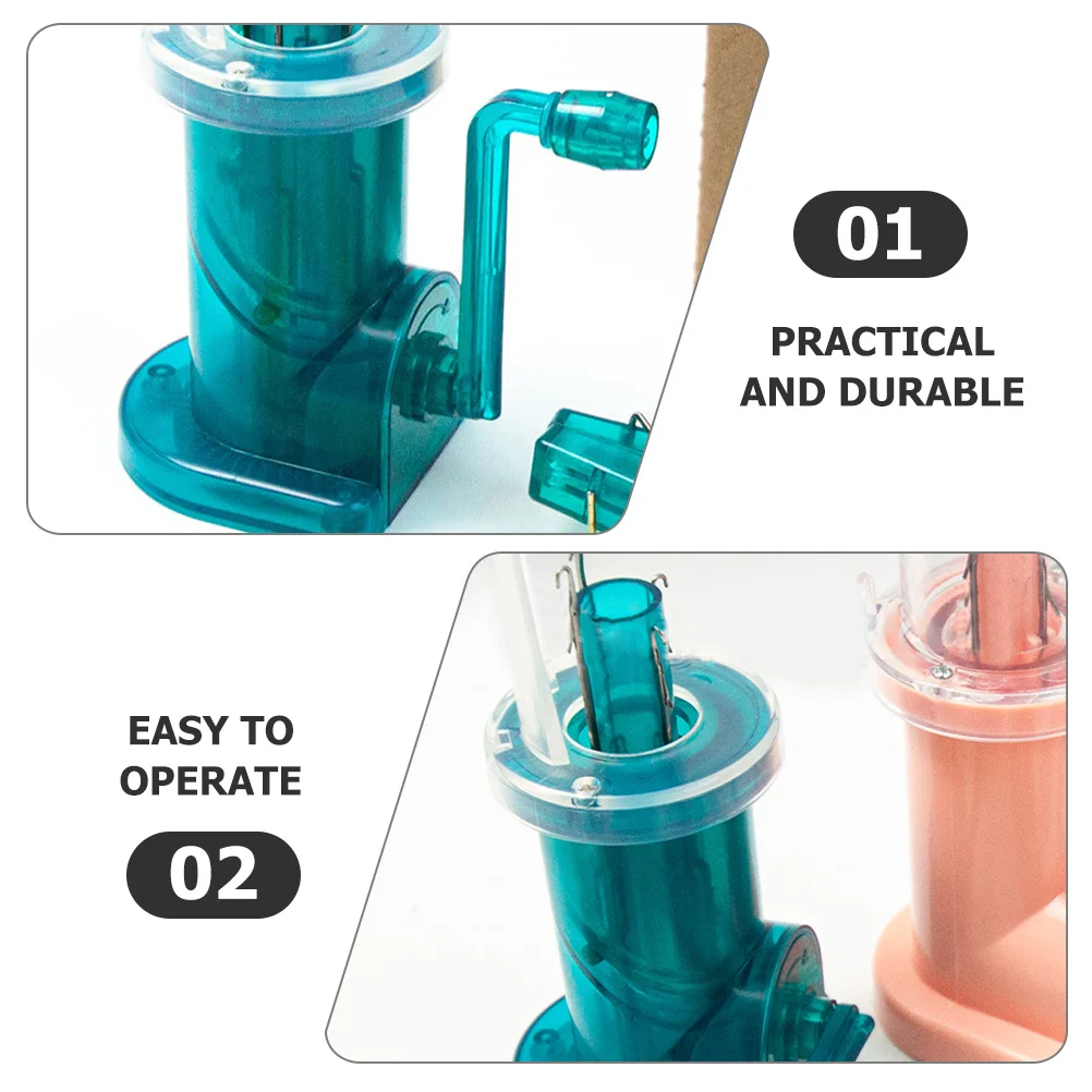 Hand Knitting Machine DIY Winding Tool Easy Operation Practical Spool Knitter for Clothing Hat Decor Wide Application Durable