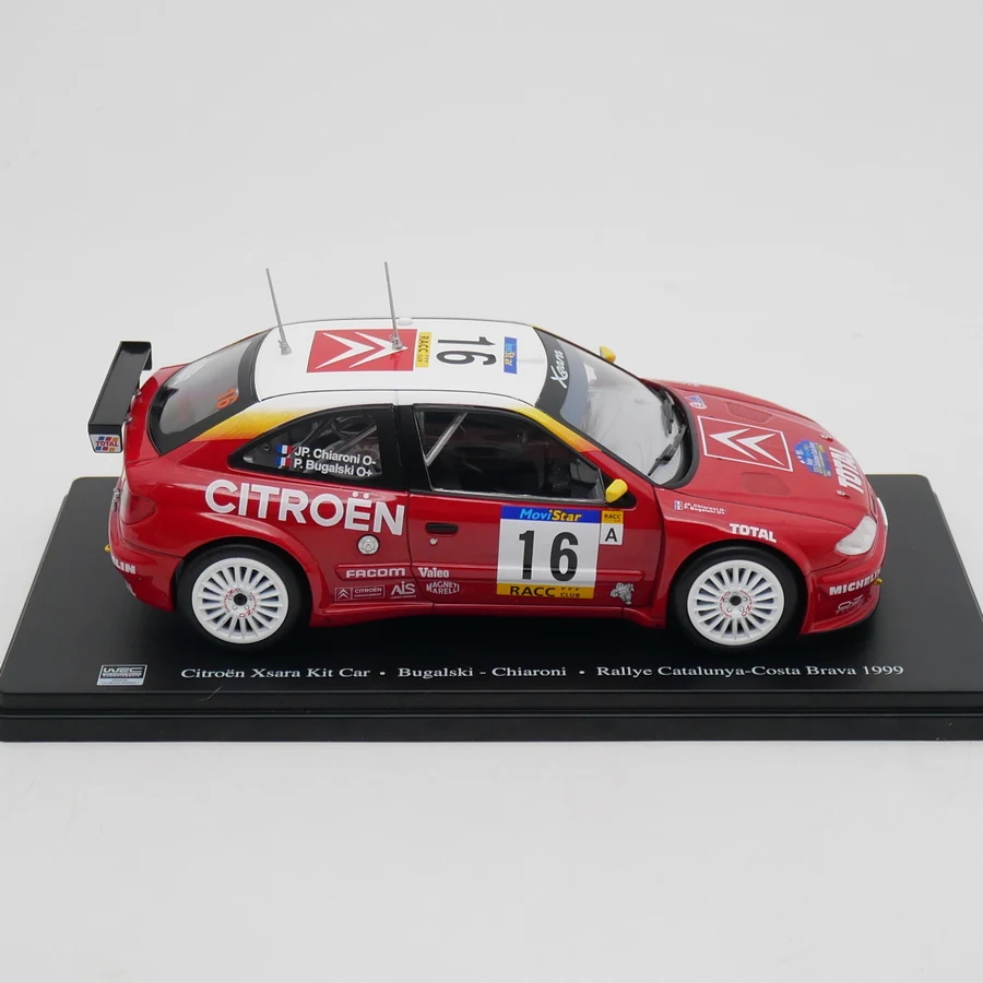 Ixo 1:24 Scale Diecast Alloy Citroen Xsara WRC 1999 Toys Cars Model Classics Adult Collection Souvenir Gifts Static Display