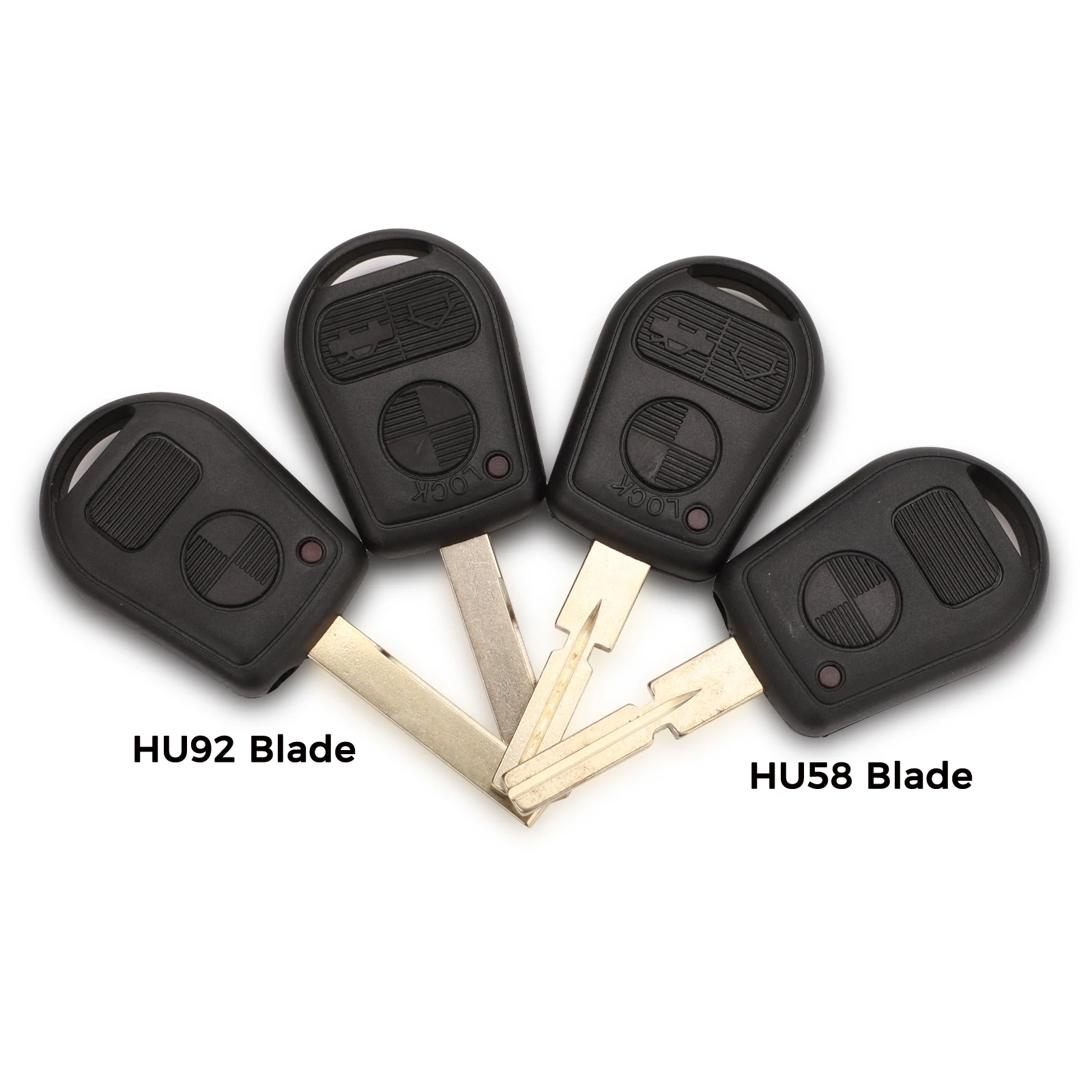 

Чехол для автомобильного ключа jingyuqin с 2/3 кнопками для BMW E31 E32 E34 E36 E38 E39 E46 Z3 Z4, с необработанным лезвием HU58 HU92