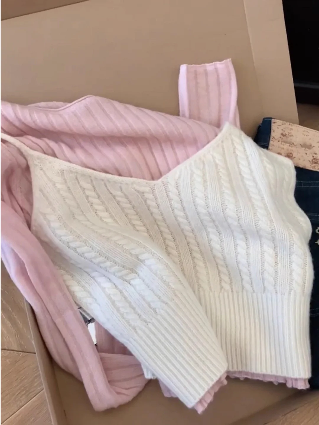 Top a Maglia Lungo Rosa con Gilet, Set di Moda Femminile Casual, Completo Due Pezzi con Scollo Rotondo, Vestibilità Comoda per la Stagione Autunnale