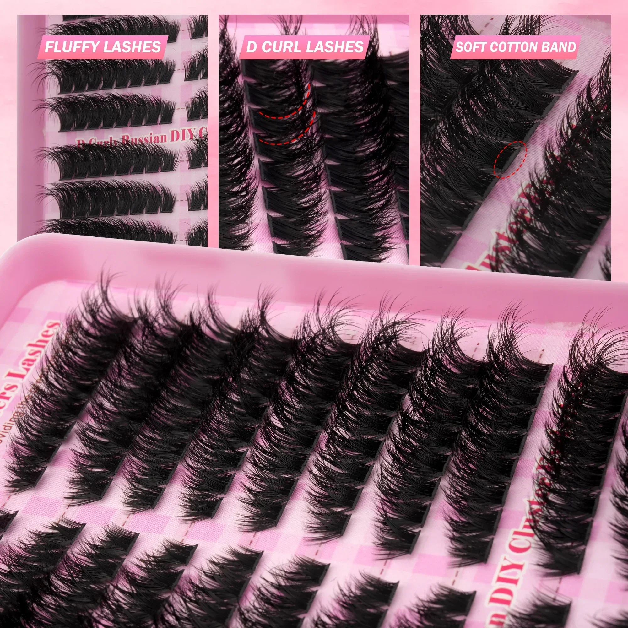 Russian D Curl Individual Lash - огляд і ціна Eyelash Extension Russian