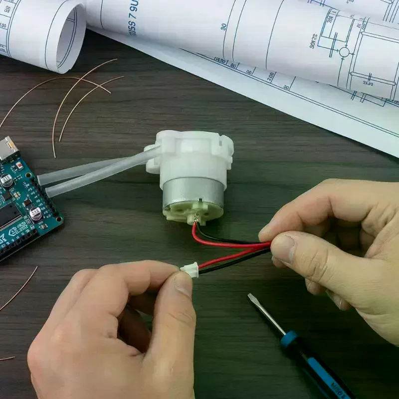 DC 5V 6V 500 Metal Brush Geared Motor Micro Peristaltic Pump Dosing Liquid Water Squeeze Pump For Lab Ink Sampling Pump