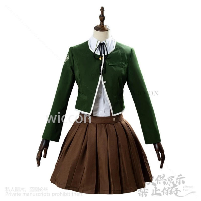 Anime Game Danganronpaaa Cosplay Chihiro Fujisaki Costume Jk School Uniform Dress Lolita Cos Wigs For Women Halloween Christmas