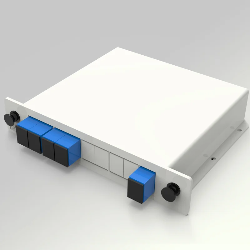 مقسم الألياف الضوئية 1-2 1-4 1-8 1-16 SC APC صندوق كاسيت المكونات في نوع الفاصل البصري