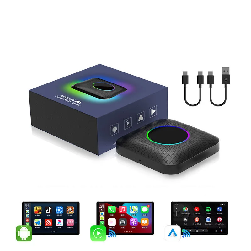 

Carlinkit Wired To Wireless Carplay Androidauto Android 13 Car Center Smart Box 8Gb Ram+128Gb Onboard Memory Gps