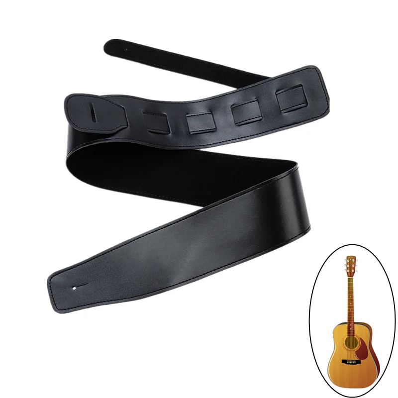 Universal Guitar Strap Leather Head Adjustable Shoulder Strap For Guitar Electric Guitar Bass Guitar Parts Accessories New