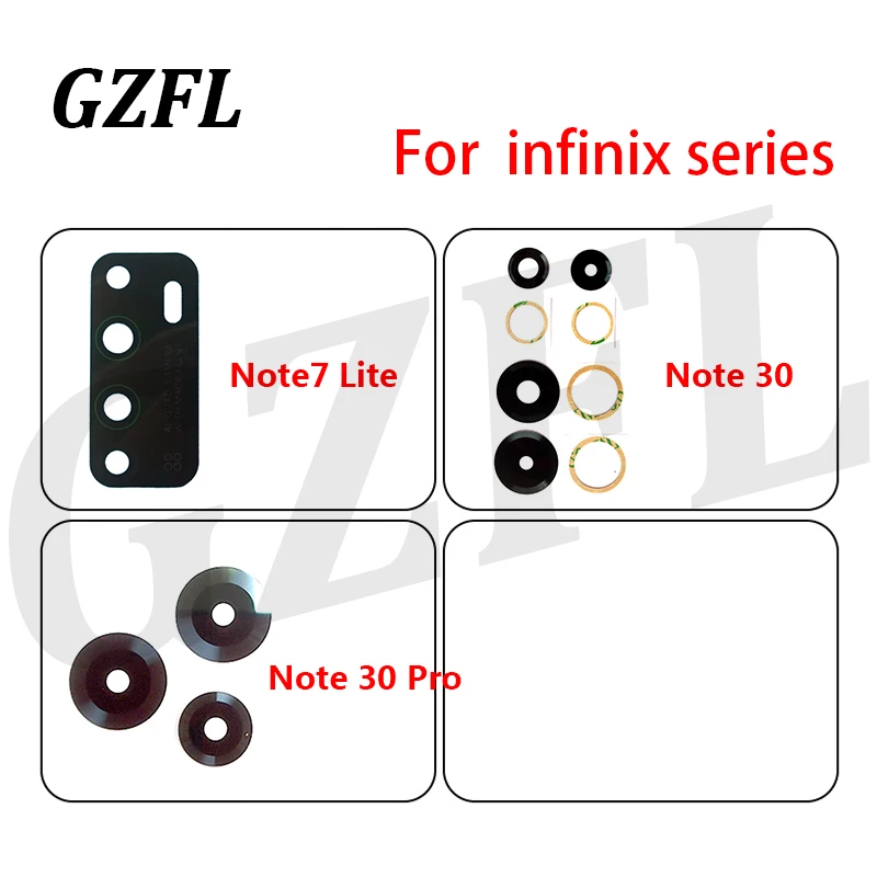 1Set For infinix Note 7 Lite Note 30 Note30 Pro Rear Back Camera Glass Lens Cover With Ahesive Sticker