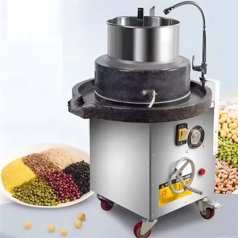 2026 Sturdy and Durable Electric Stone Grinder Small Stone Mill with Stainless Steel Body Automatic Paste Application