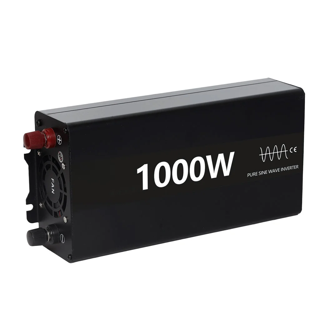 1000W Pure Sine Wave Inverter DC12V to AC230V Power Converter for Home Backup Power, RV, Truck,Off-Grid Solar Systems