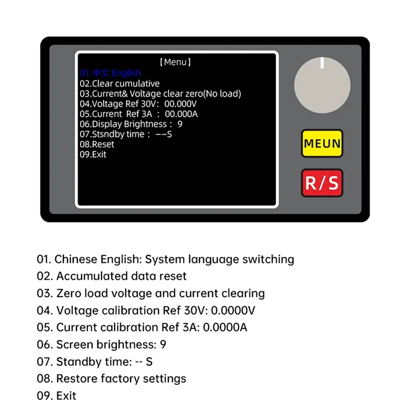 Probador de carga electrónico con pantalla a Color de alta definición CC de 2,4 pulgadas Anti-Over Power, DC0-150V, pantalla de 20A 150W Control numérico CC